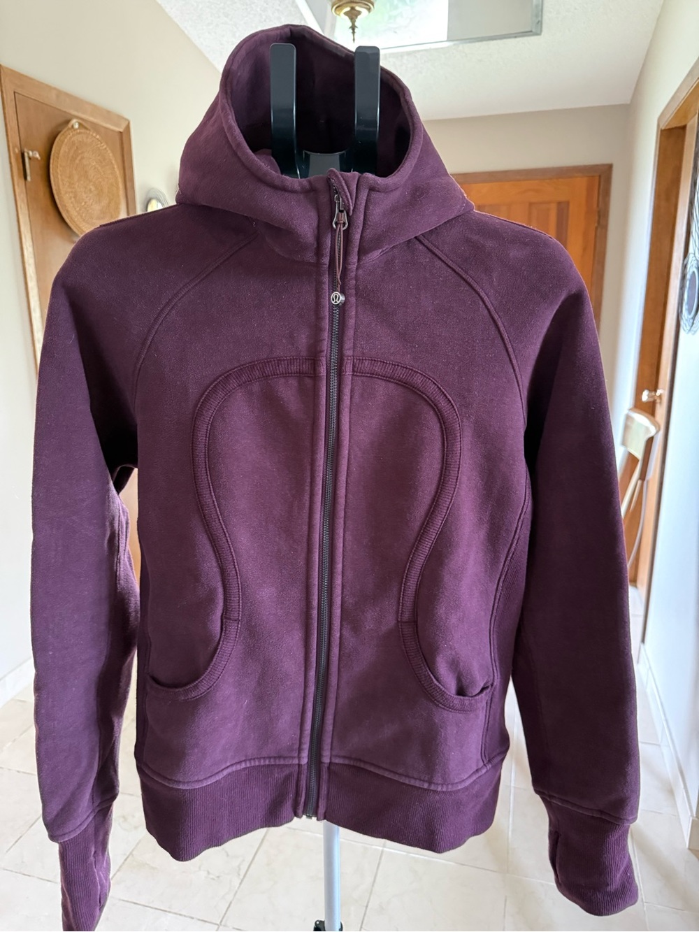 Lululemon vintage Scuba hoodie, 12, Burgandy Bordeaux